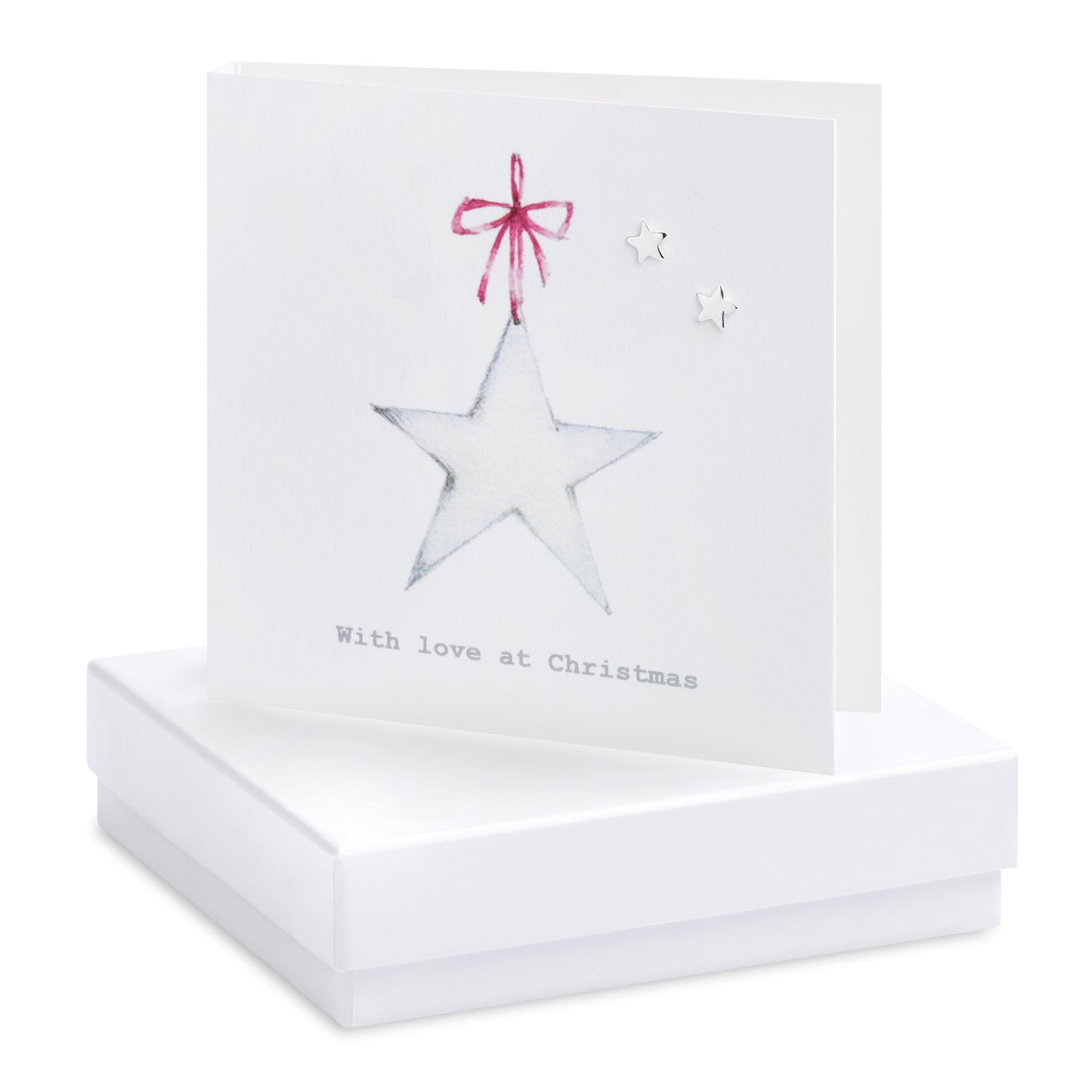 Boxed Christmas Star Earring Card