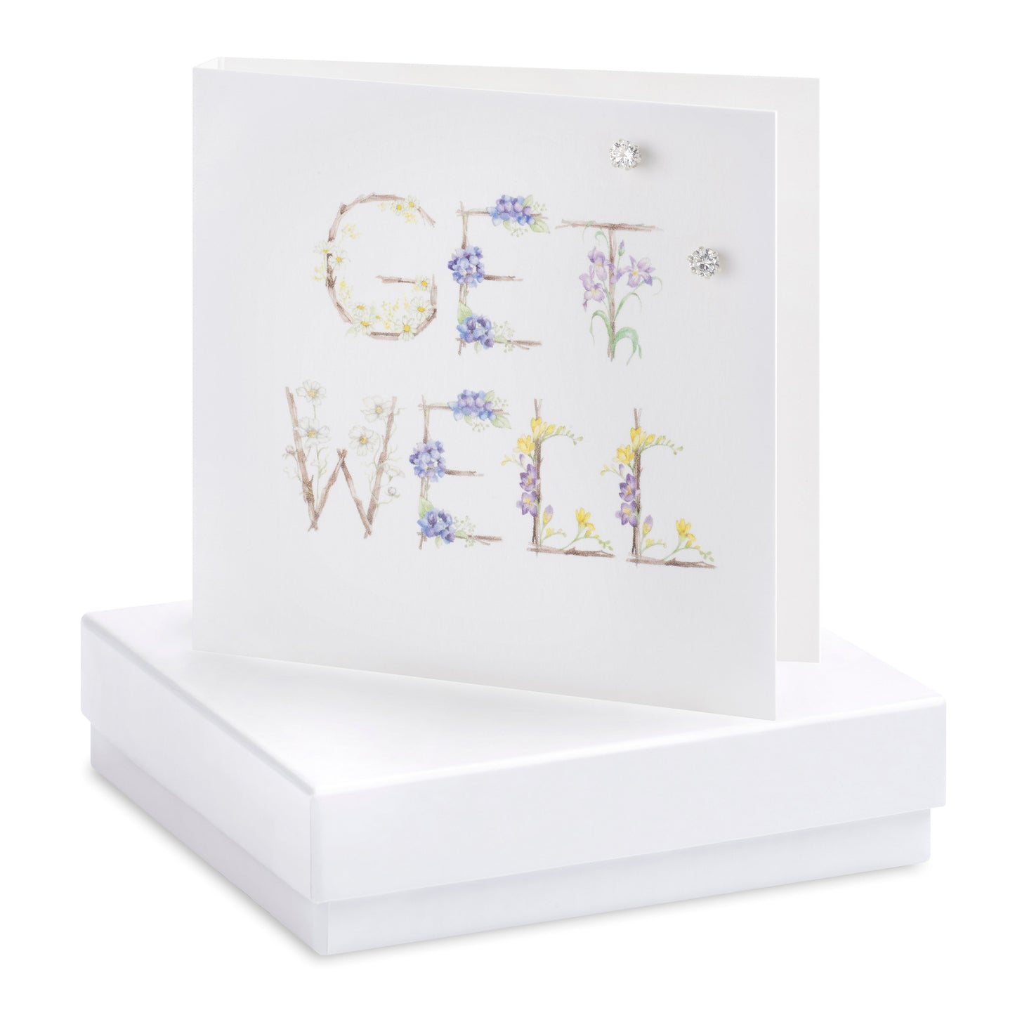 Boxed Get Well Earring Card