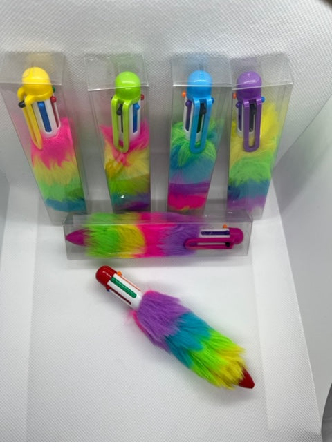 Super Colourful Fuzzy, Fluffy Pen