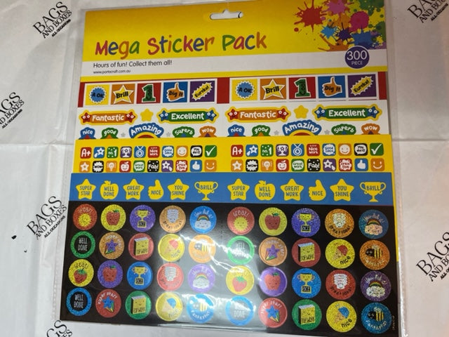 300 Pack Sticker Set