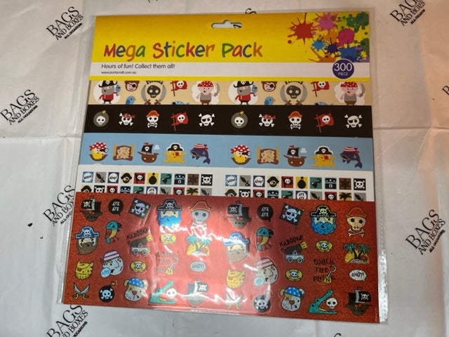 300 Pack Sticker Set