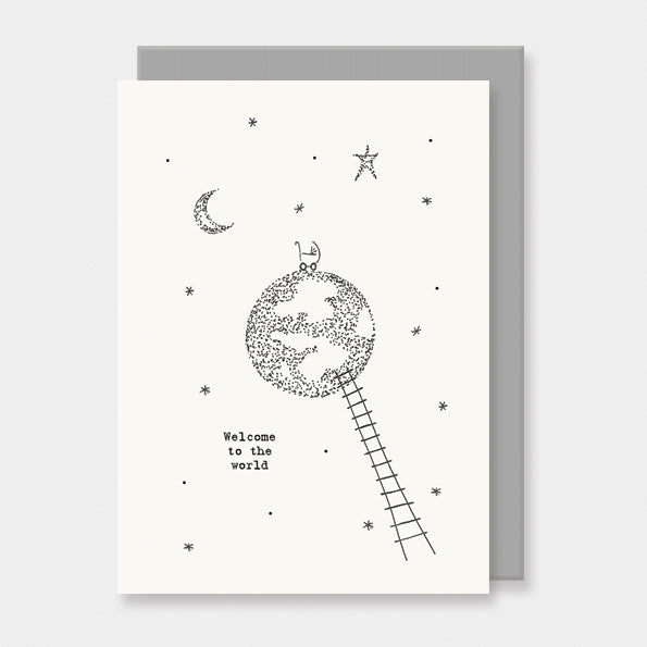 Out of this world card-Welcome to the world