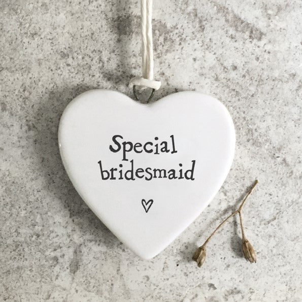 Porcelain heart-Special bridesmaid