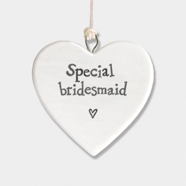 Porcelain heart-Special bridesmaid