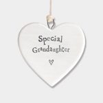 Porcelain heart-Special grandaughter