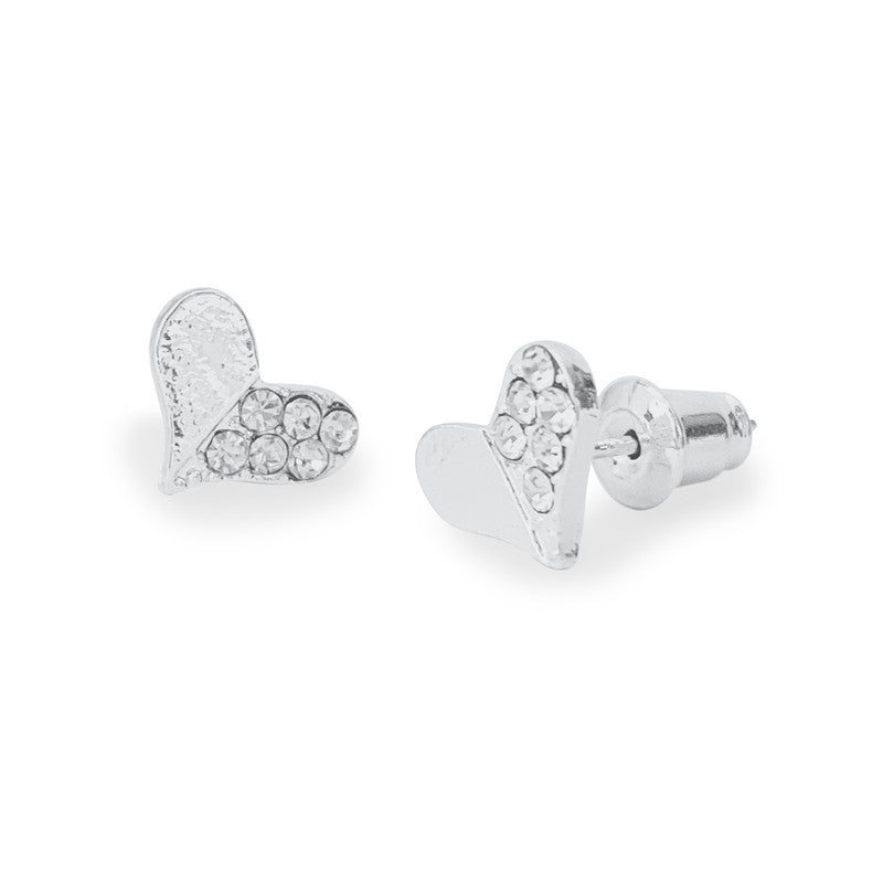 Sparkly Heart Studs