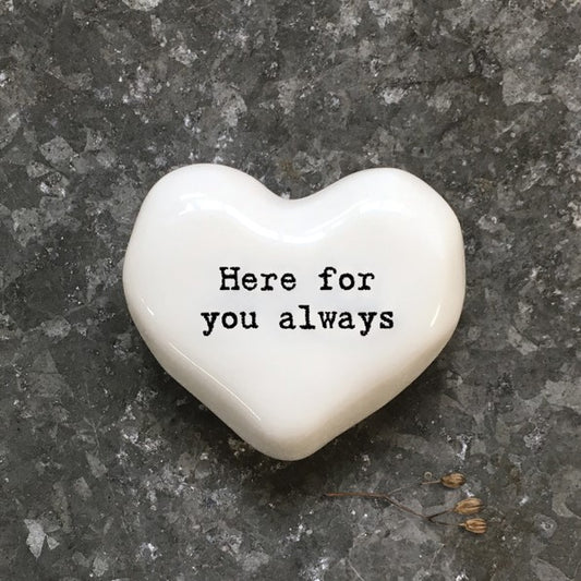 White Heart Token - Here For You Always