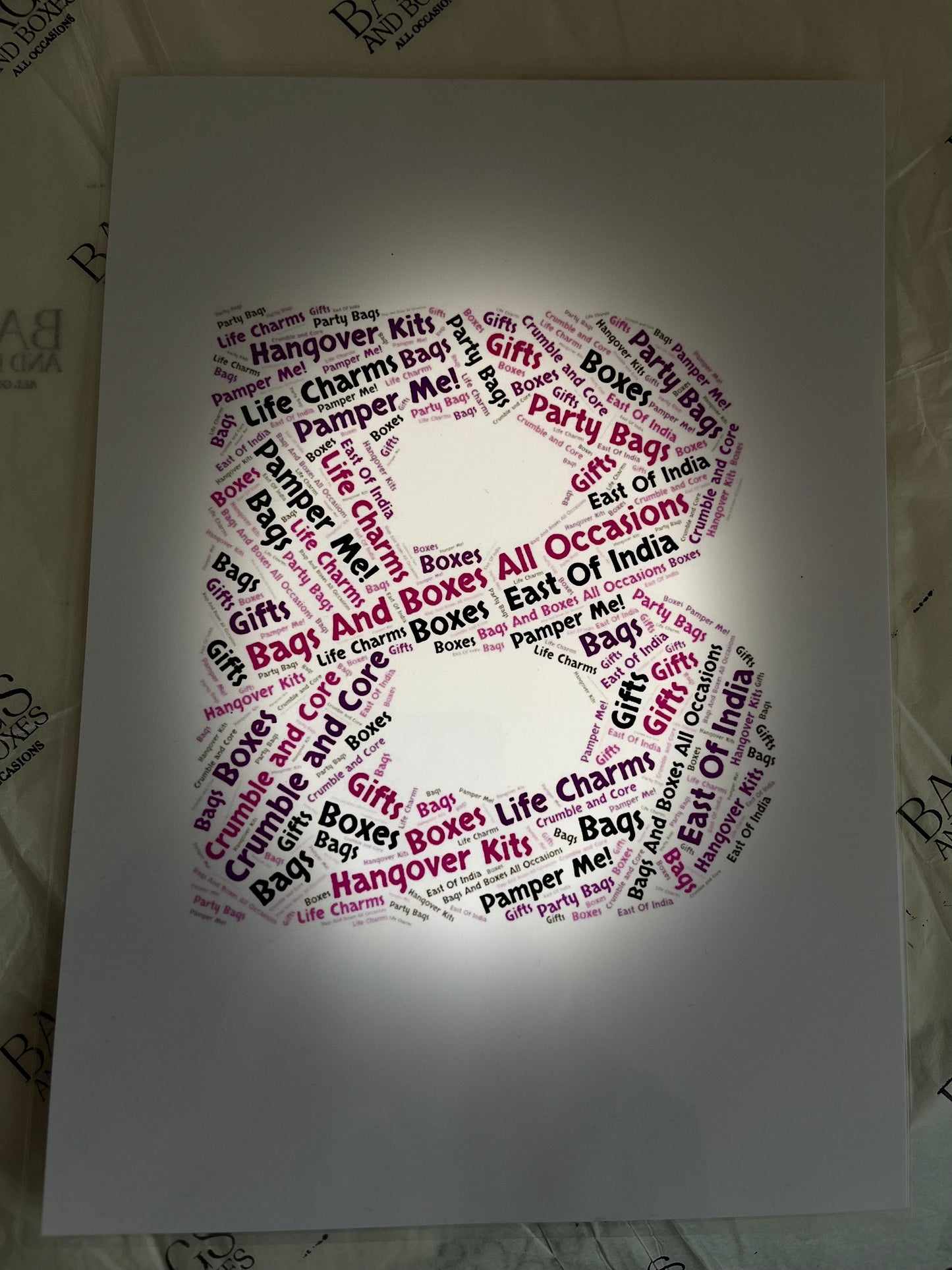 Personalised Initial Poster