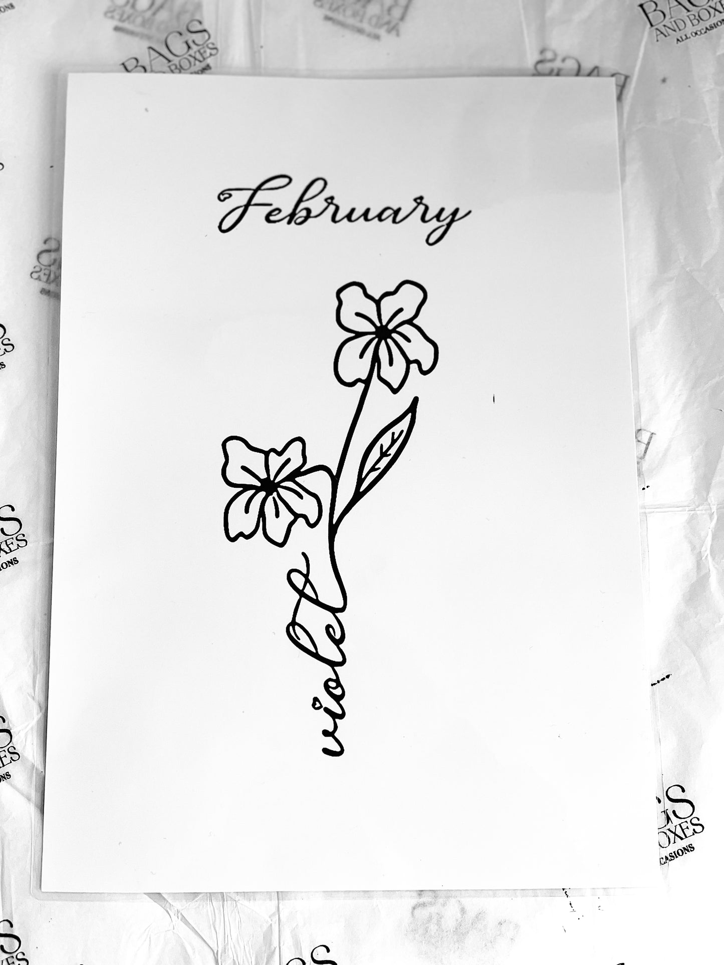 Birth Flower Print