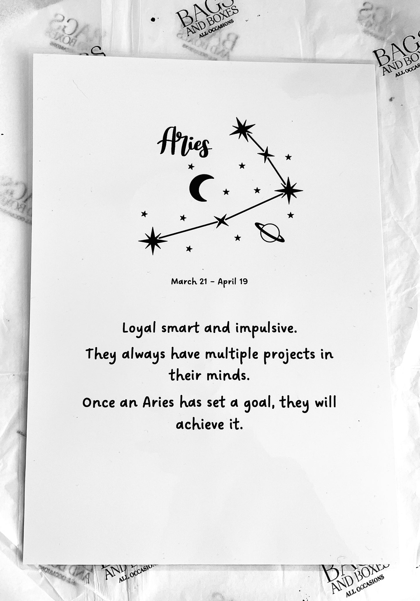 Star Sign/ Zodiac Print