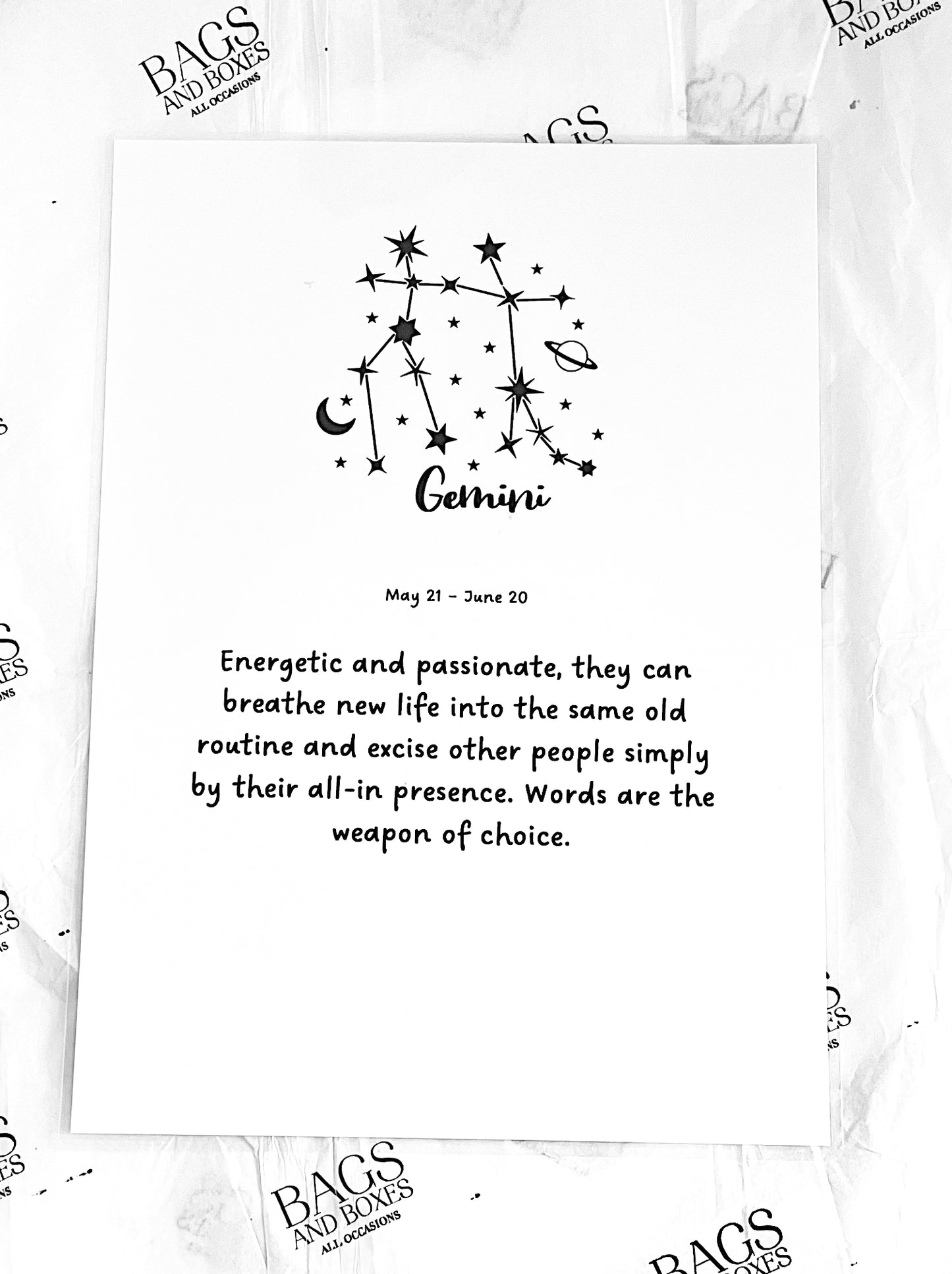 Star Sign/ Zodiac Print