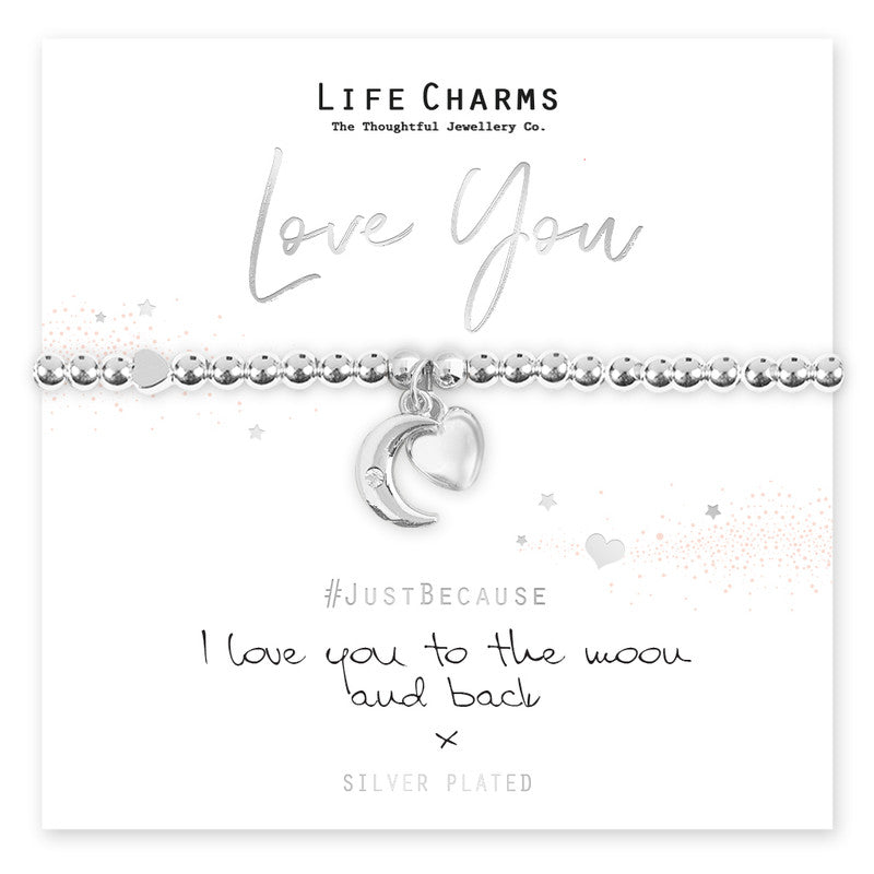 I LOVE YOU TO THE MOON AND BACK BRACELET