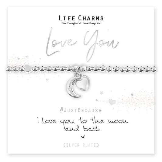 I LOVE YOU TO THE MOON AND BACK BRACELET