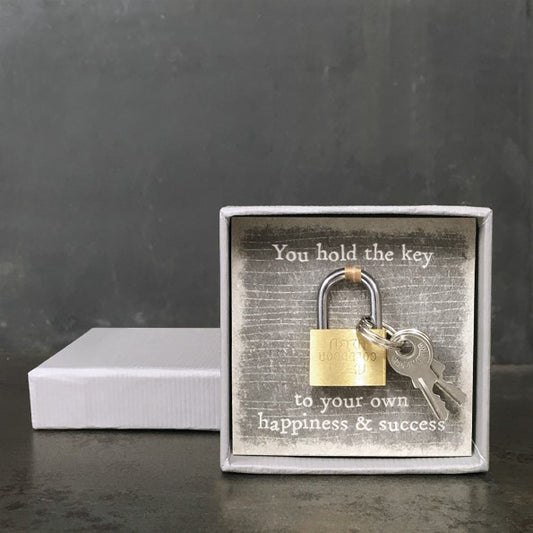 Padlock-Key to happiness